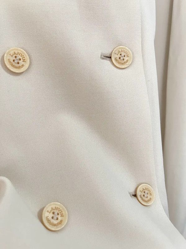 Lanvin Lanvin Beige Wool Blend Women's Coat 0089 Size M / US 6-8 / IT 42-44 - 7 Thumbnail