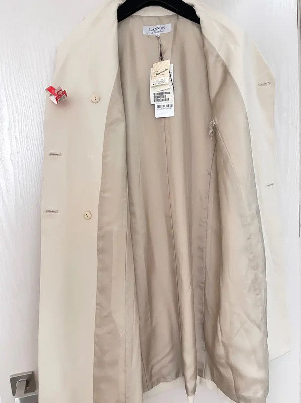 Lanvin Lanvin Beige Wool Blend Women's Coat 0089 Size M / US 6-8 / IT 42-44 - 5 Thumbnail
