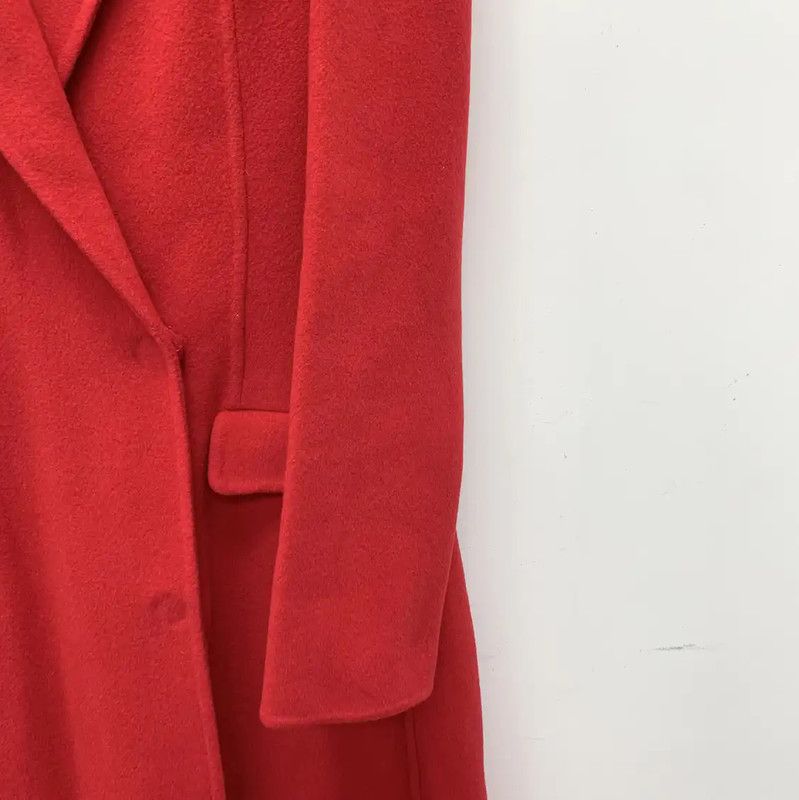 Lanvin Lanvin Red Wool Women's Long Coat 0089 Size S / US 4 / IT 40 - 4 Thumbnail