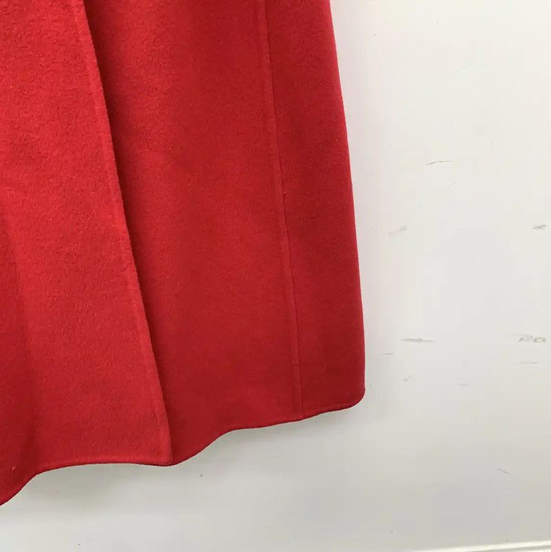 Lanvin Lanvin Red Wool Women's Long Coat 0089 Size S / US 4 / IT 40 - 5 Thumbnail