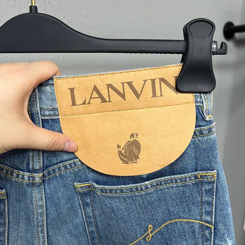 Lanvin Lanvin Vintage Blue Cotton Women's Jeans 0089 Size 23" - 3 Thumbnail