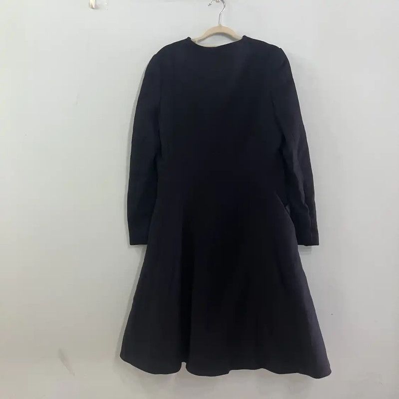 Lanvin Lanvin Women's Dark Blue Wool Coat 0089 Size L / US 10 / IT 46 - 2 Thumbnail