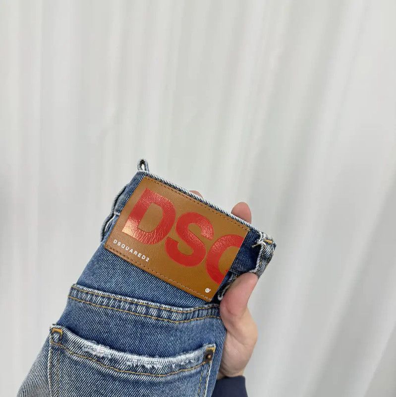 Dsquared2 DSQUARED2 Light Blue Denim Logo Jeans for Women 0089 Size 23" - 5 Thumbnail