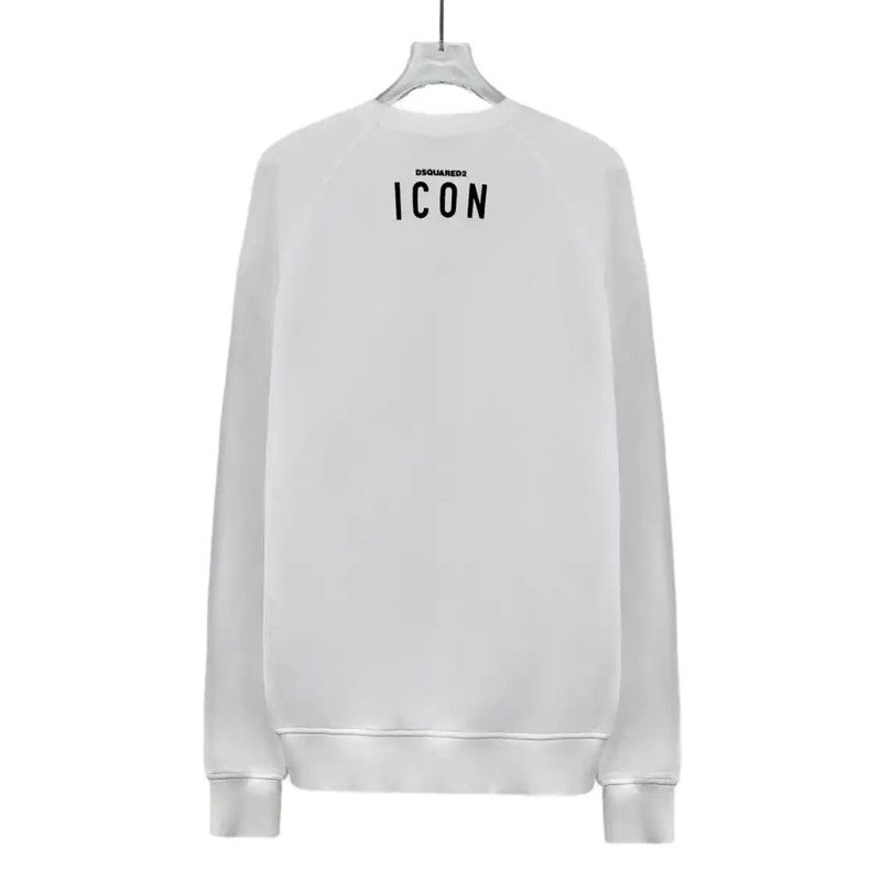 Dsquared2 DSQUARED2 White Cotton Sweatshirt for Women 0089 Size S / US 4 / IT 40 - 2 Thumbnail