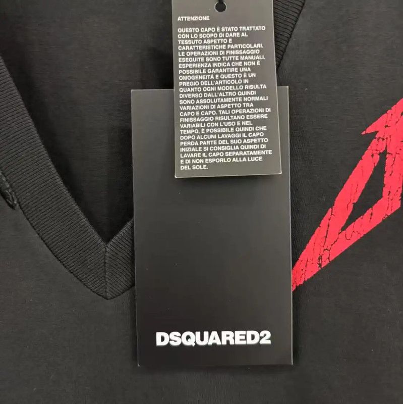 Dsquared2 DSQUARED2 Summer Black Graphic Cotton T-Shirt 0089 Size S / US 4 / IT 40 - 4 Thumbnail