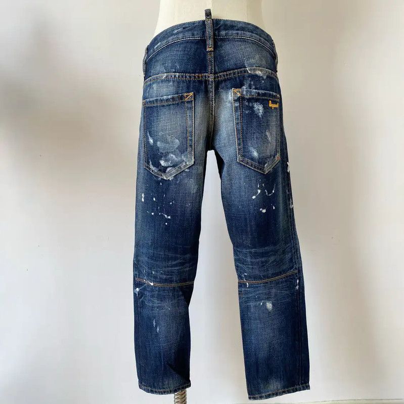 Dsquared2 DSQUARED2 L Size Blue Cotton Casual Pants 0089 Size 30" / US 8 / IT 44 - 3 Thumbnail