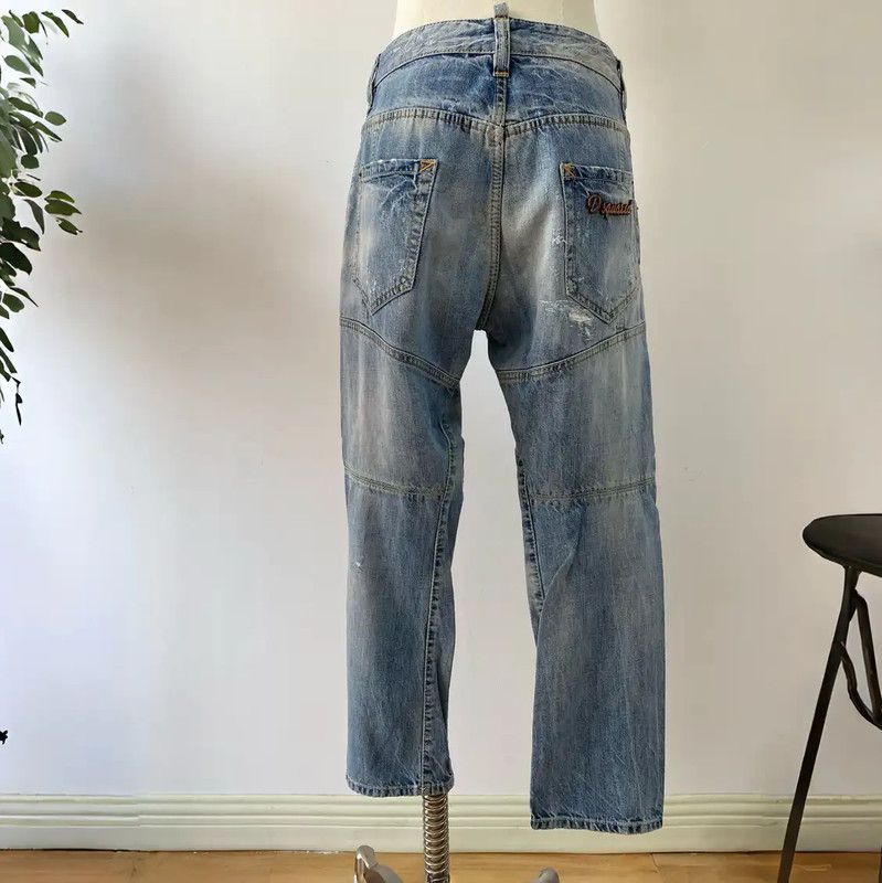 Dsquared2 DSQUARED2 Casual Blue Cotton Pants for Women 0089 Size 23" - 2 Thumbnail
