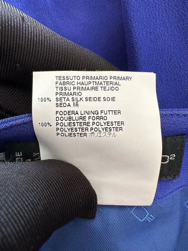 Dsquared2 DSQUARED2 Blue Polyester Flared Skirt 0089 Size 28" / US 6 / IT 42 - 7 Thumbnail