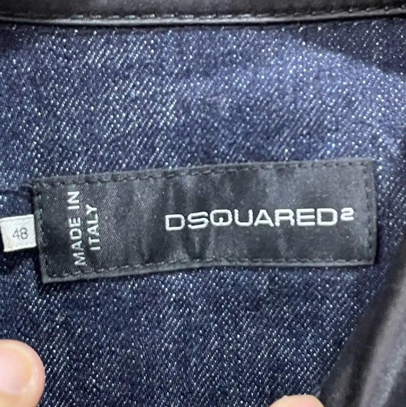 Dsquared2 DSQUARED2 Blue Leather Women's Jacket 0089 Size S / US 4 / IT 40 - 6 Thumbnail