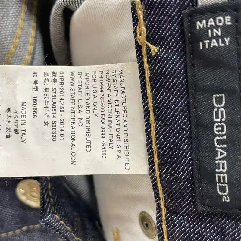 Dsquared2 DSQUARED2 Blue Cotton Women's Jeans with Floral Appliqués 0089 Size 23" - 9 Thumbnail