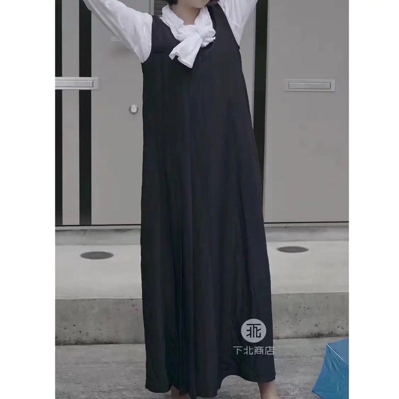 Yohji Yamamoto Yohji Yamamoto Black Long Dress for Women 0089 Size L / US 10 / IT 46 - 8 Thumbnail
