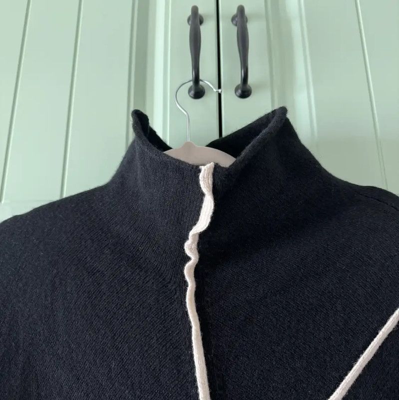 Yohji Yamamoto Yohji Yamamoto Black Wool Pullover Sweater 0089 Size M / US 6-8 / IT 42-44 - 6 Thumbnail