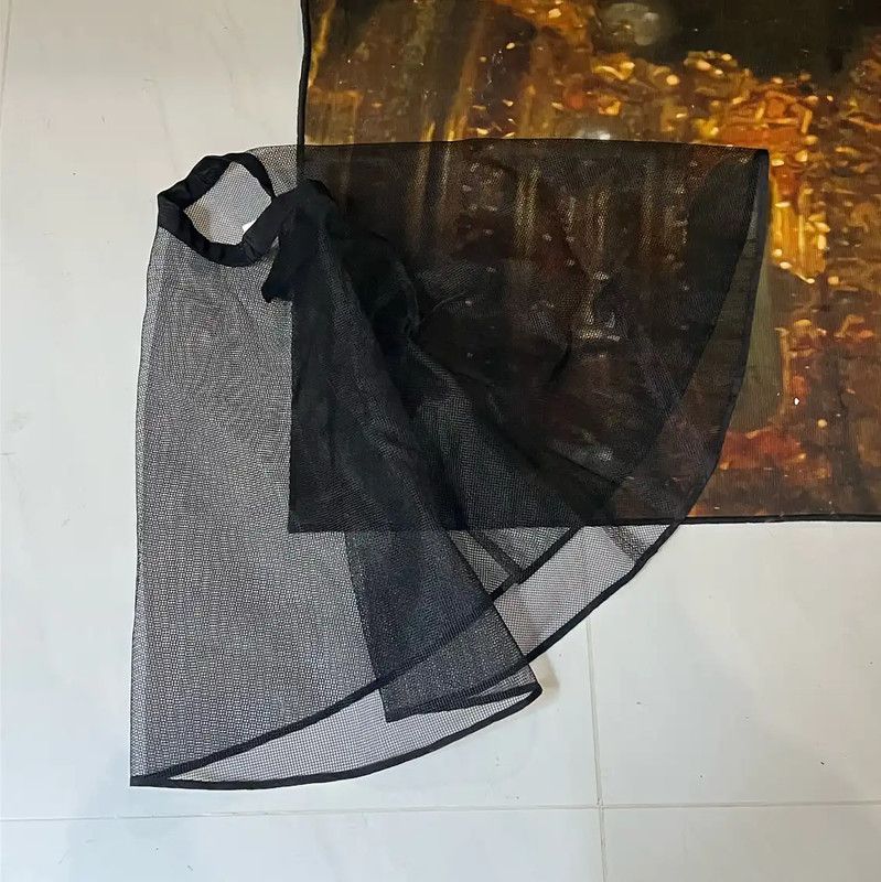 Yohji Yamamoto Yohji Yamamoto Black Women's Skirt 0089 Size 23" - 5 Thumbnail