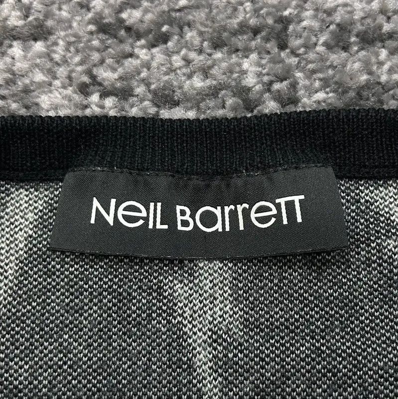 Neil Barrett NeIL BarreTT Black Cotton Lightning Pattern Sweater 0089 Size S / US 4 / IT 40 - 3 Thumbnail