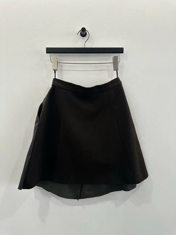 Neil Barrett Neil Barrett Women's Dark Gray Wool Skirt 0089 Size 23" - 2 Thumbnail