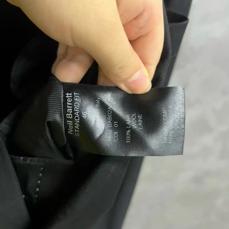 Neil Barrett NeIL BarreTT Women's Black Cotton Jacket 0089 Size M / US 6-8 / IT 42-44 - 3 Thumbnail