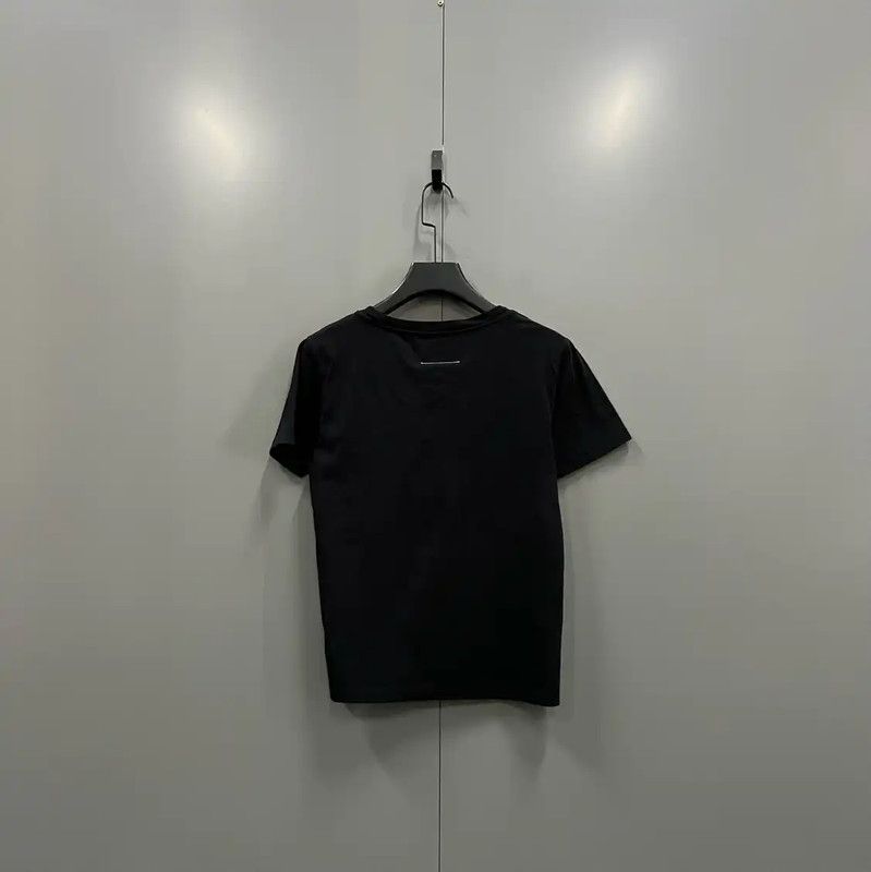 Maison Margiela Maison Margiela Black Cotton Short Sleeve T-Shirt 0089 Size L / US 10 / IT 46 - 3 Thumbnail