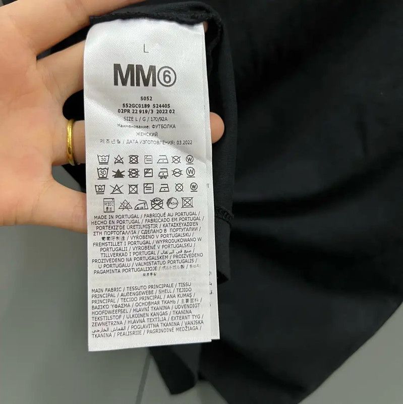 Maison Margiela Maison Margiela Black Cotton Short Sleeve T-Shirt 0089 Size L / US 10 / IT 46 - 4 Thumbnail