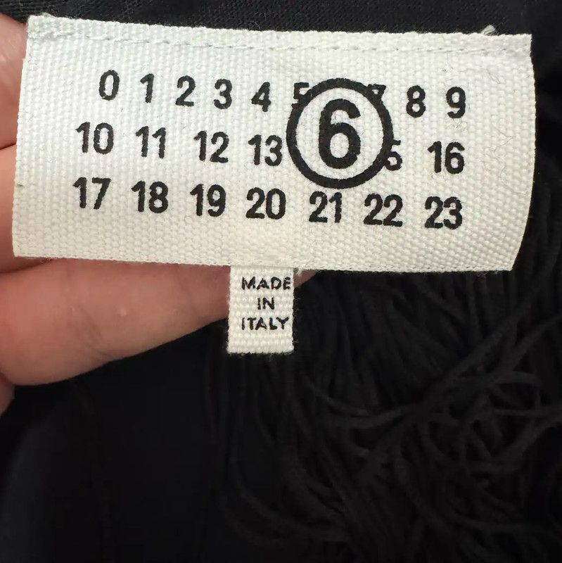 Maison Margiela Maison Margiela Black Cotton Logo T-Shirt 0089 Size M / US 6-8 / IT 42-44 - 3 Thumbnail