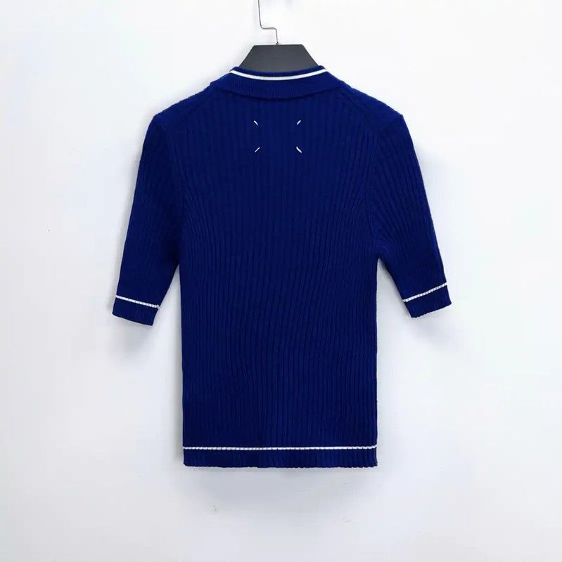 Maison Margiela Maison Margiela Yellow Wool Blend Short-Sleeve Sweater 0089 Size S / US 4 / IT 40 - 2 Thumbnail