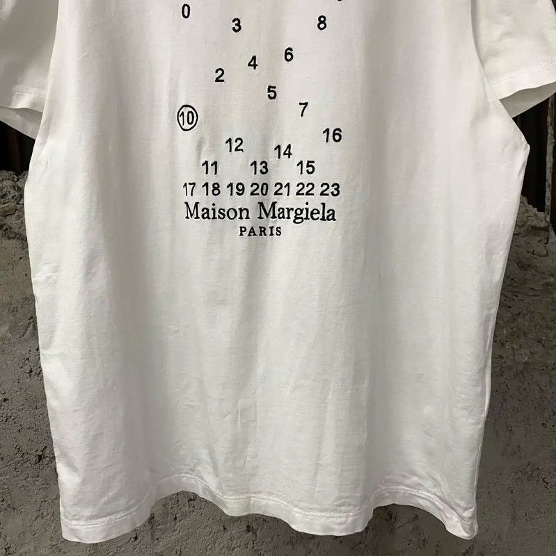 Maison Margiela Maison Margiela White Cotton Short Sleeve T-Shirt 0089 Size M / US 6-8 / IT 42-44 - 4 Thumbnail