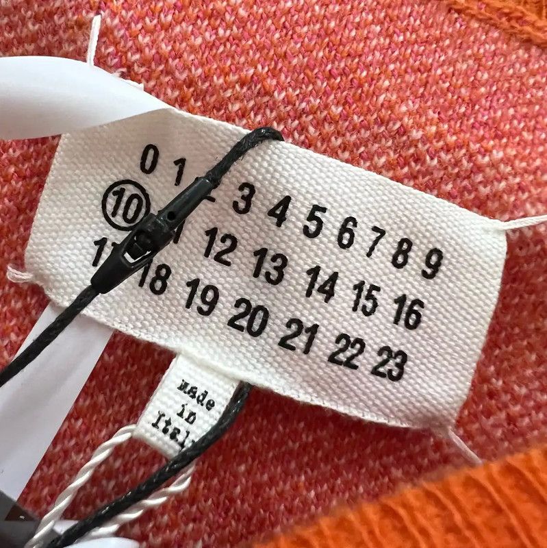 Maison Margiela Maison Margiela Orange Floral Knit Sweater 0089 Size S / US 4 / IT 40 - 4 Thumbnail