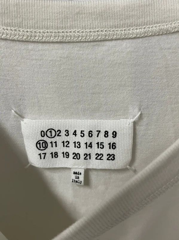Maison Margiela Maison Margiela White Cotton Short Sleeve T-shirt 0089 Size S / US 4 / IT 40 - 6 Thumbnail