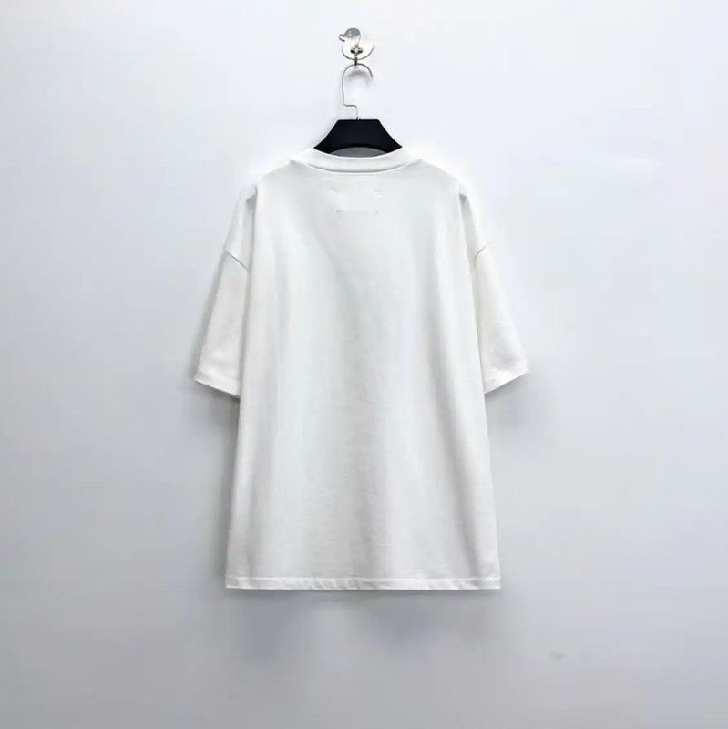 Maison Margiela Maison Margiela White Cotton Graphic T-Shirt 0089 Size S / US 4 / IT 40 - 2 Thumbnail