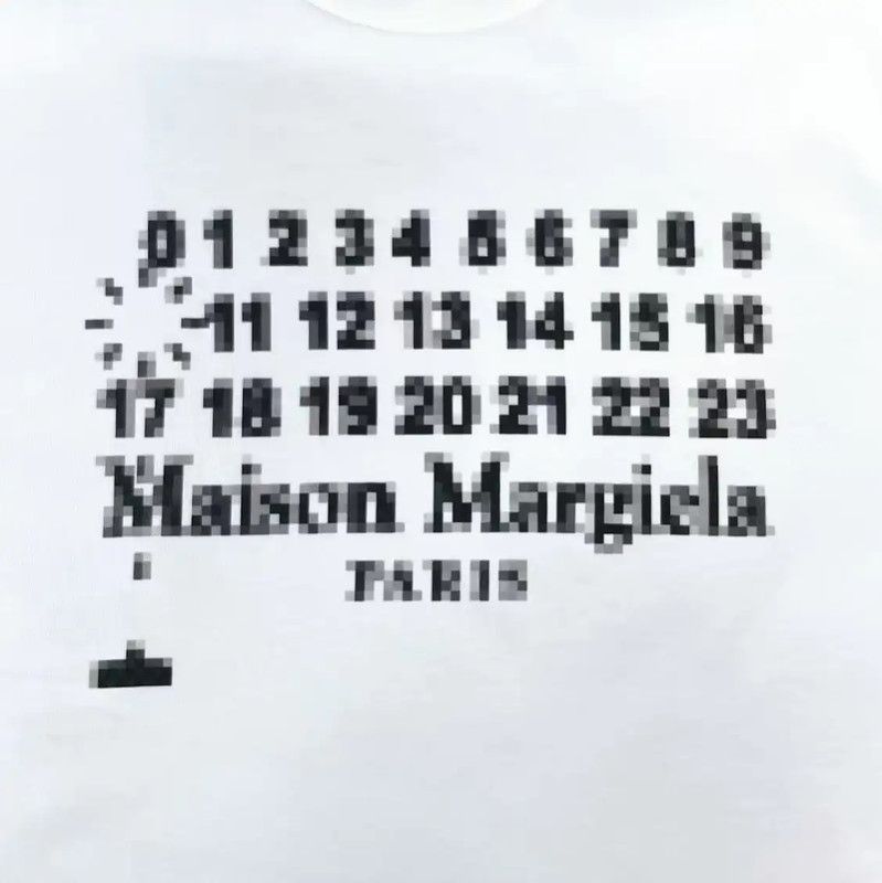 Maison Margiela Maison Margiela White Cotton Graphic T-Shirt 0089 Size S / US 4 / IT 40 - 4 Thumbnail