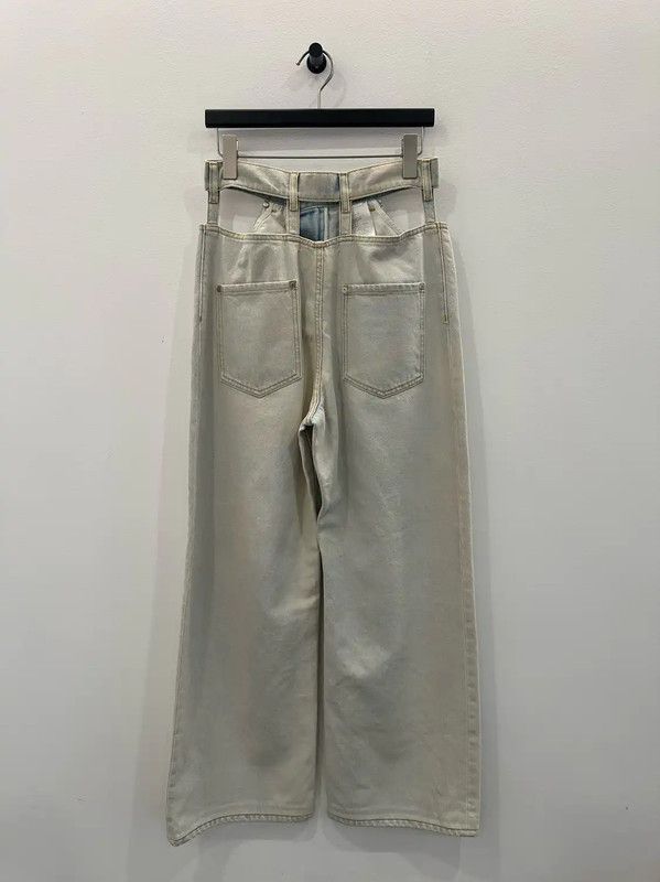 Maison Margiela Maison Margiela White Denim Women's Pants 0089 Size 30" / US 8 / IT 44 - 2 Thumbnail