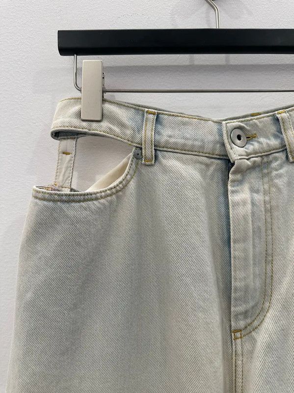 Maison Margiela Maison Margiela White Denim Women's Pants 0089 Size 30" / US 8 / IT 44 - 3 Thumbnail