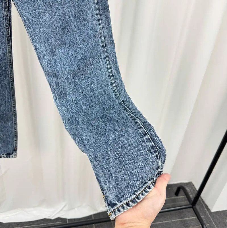 Maison Margiela Maison Margiela Blue Denim Logo Women's Pants 0089 Size 23" - 4 Thumbnail