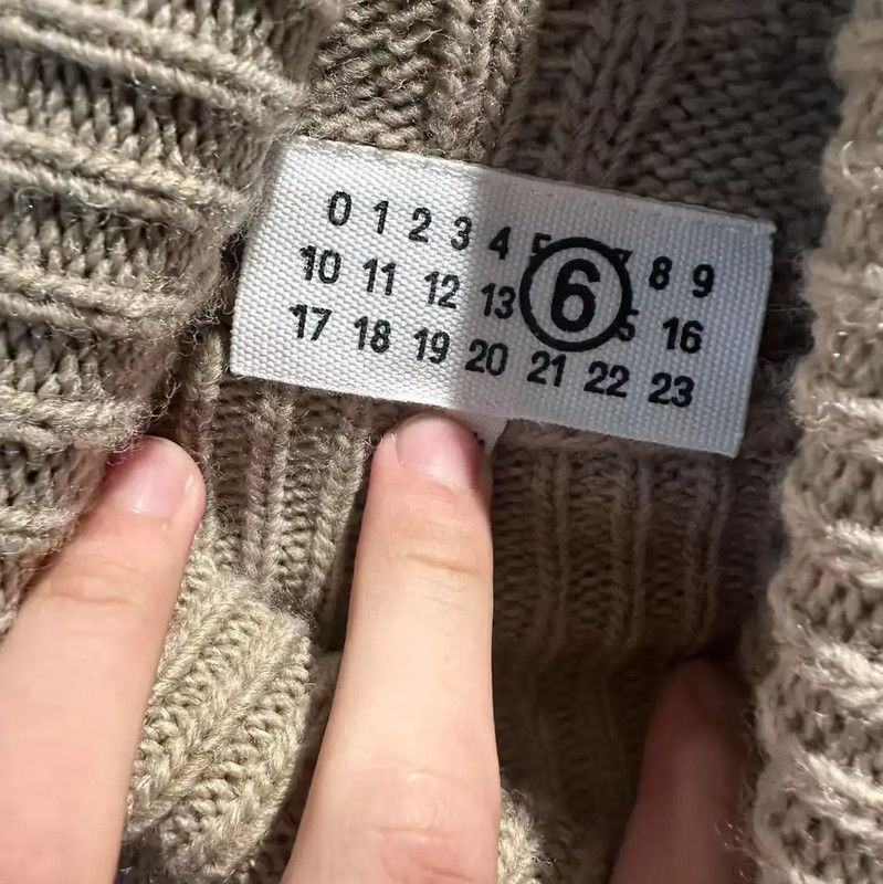 Maison Margiela Maison Margiela Beige Wool Knit Sweater 0089 Size XS / US 0-2 / IT 36-38 - 3 Thumbnail