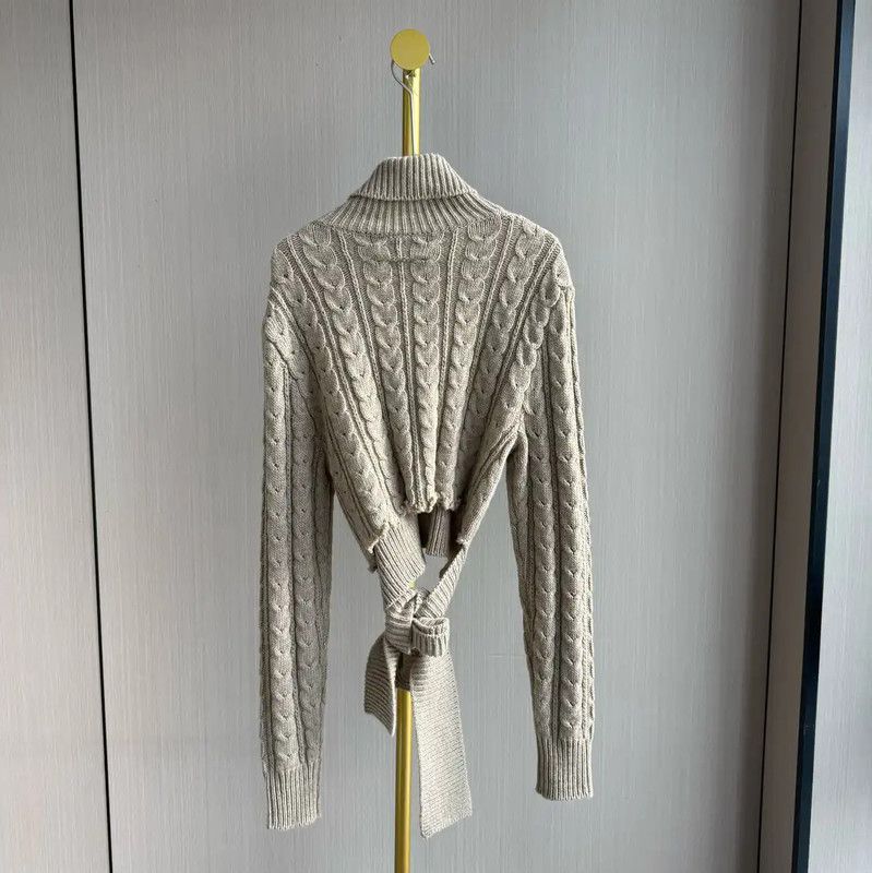 Maison Margiela Maison Margiela Beige Wool Knit Sweater 0089 Size XS / US 0-2 / IT 36-38 - 2 Thumbnail