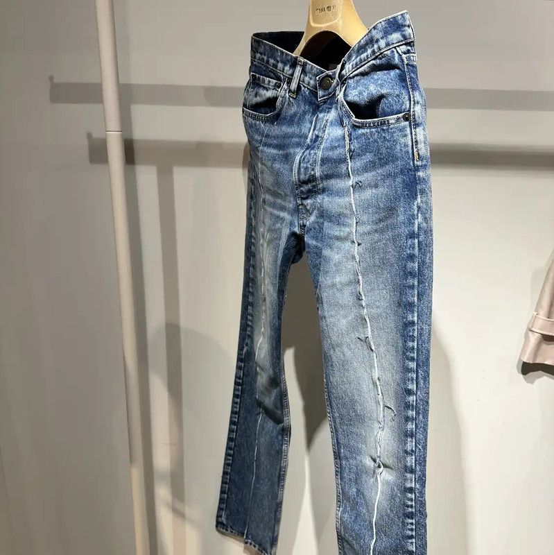 Maison Margiela Maison Margiela Light Blue Cotton Ladies Jeans 0089 Size 28" / US 6 / IT 42 - 8 Thumbnail