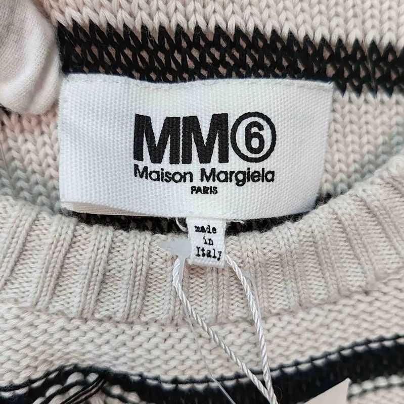 Maison Margiela Maison Margiela Striped Cotton Women’s Sweater 0089 Size XS / US 0-2 / IT 36-38 - 4 Thumbnail