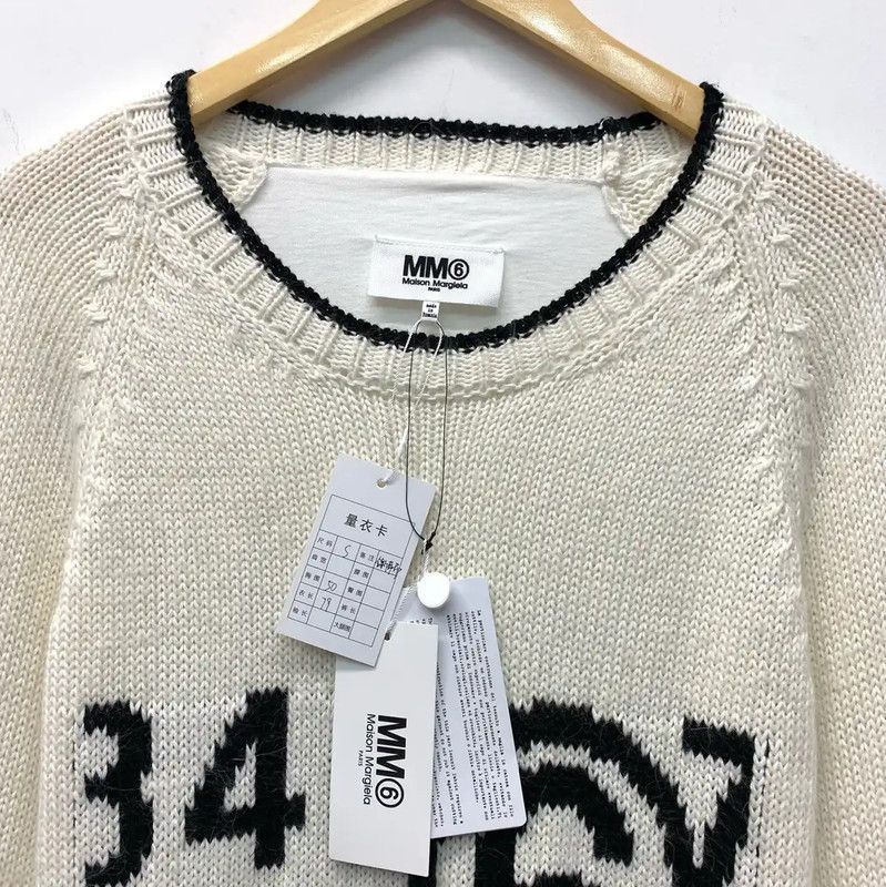 Maison Margiela Maison Margiela White Cotton Sweater 0089 Size S / US 4 / IT 40 - 3 Thumbnail