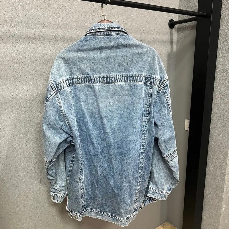 Maison Margiela Maison Margiela Blue Cotton Women's Jacket 0089 Size L / US 10 / IT 46 - 2 Thumbnail