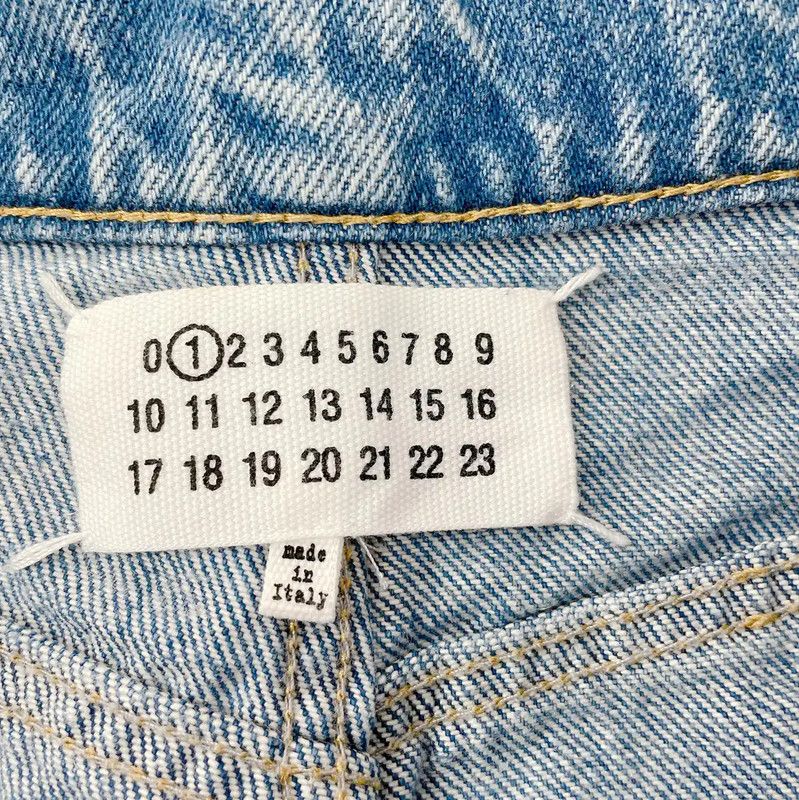 Maison Margiela Maison Margiela Blue Cotton Women's Jeans 0089 Size 23" - 6 Thumbnail