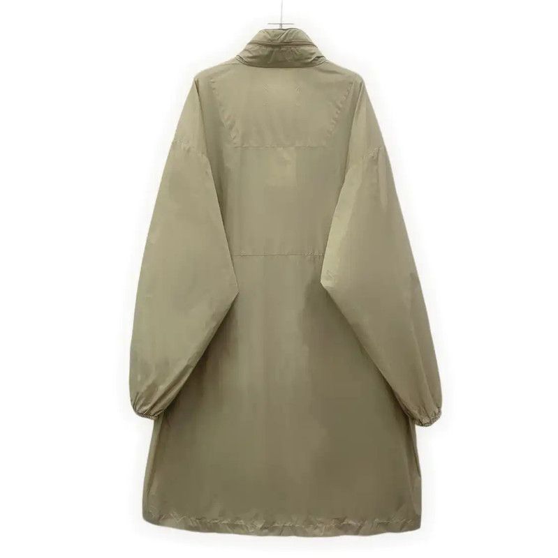Maison Margiela Maison Margiela Brown Nylon Women's Trench Coat 0089 Size L / US 10 / IT 46 - 2 Thumbnail