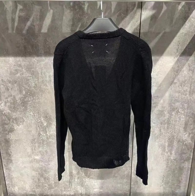 Maison Margiela Maison Margiela Black Leather Women's Sweatshirt 0089 Size M / US 6-8 / IT 42-44 - 2 Thumbnail