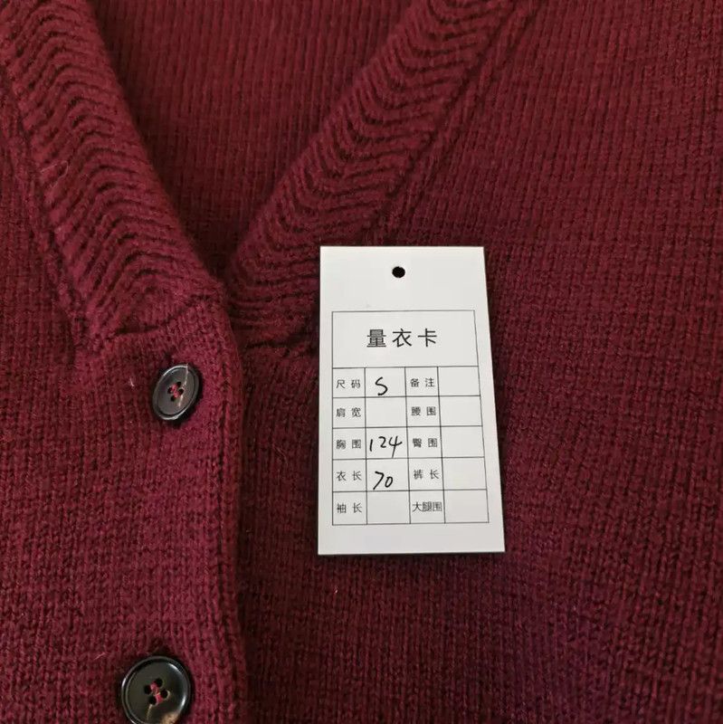Maison Margiela Maison Margiela Red Wool Cardigan for Women 0089 Size S / US 4 / IT 40 - 6 Thumbnail