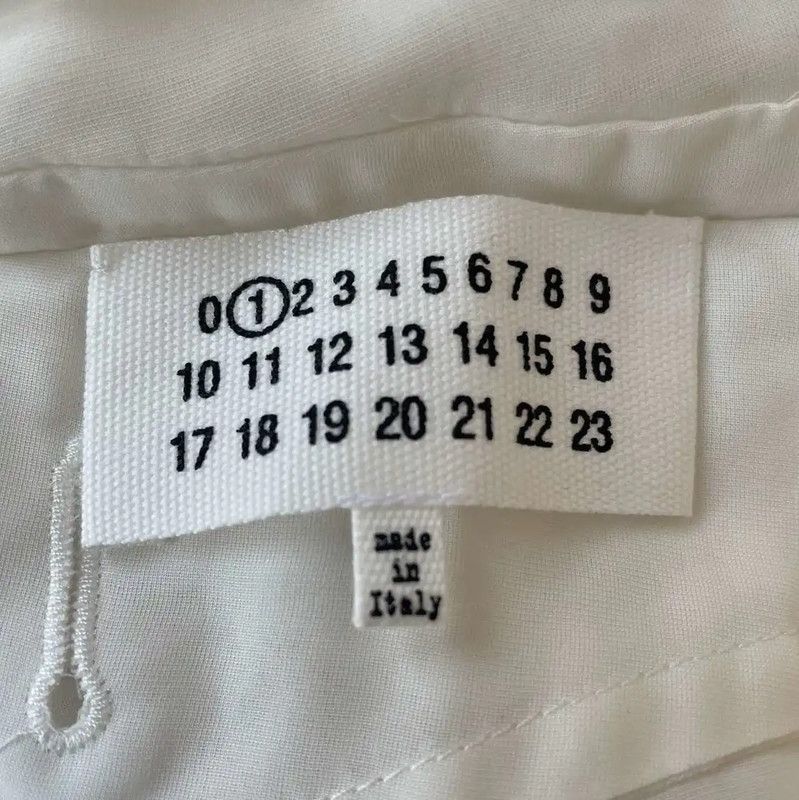 Maison Margiela Maison Margiela White Cotton Women's Coat 0089 Size M / US 6-8 / IT 42-44 - 6 Thumbnail