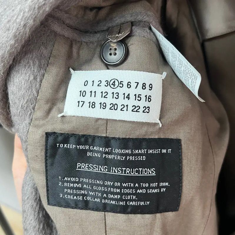 Maison Margiela Maison Margiela Gray Wool Alpaca Women's Coat 0089 Size XL / US 12-14 / IT 48-50 - 3 Thumbnail