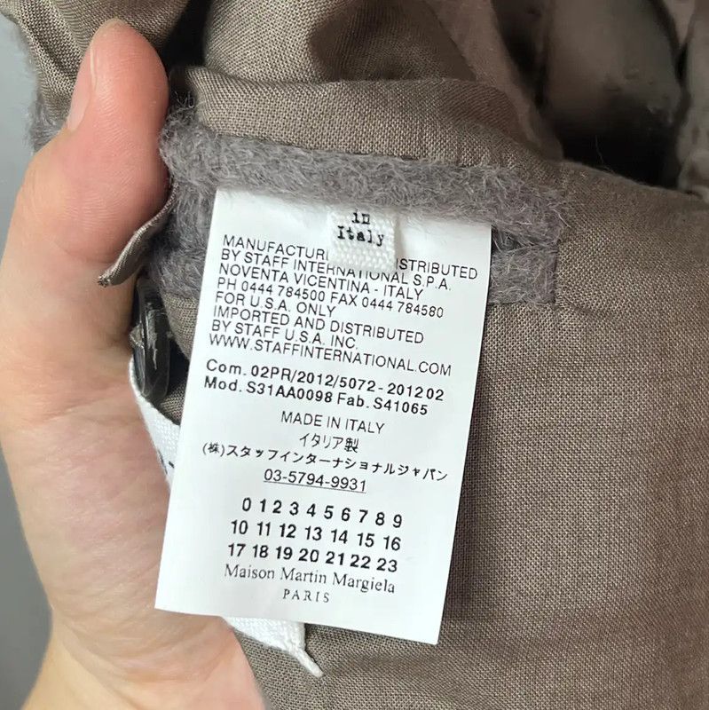 Maison Margiela Maison Margiela Gray Wool Alpaca Women's Coat 0089 Size XL / US 12-14 / IT 48-50 - 4 Thumbnail