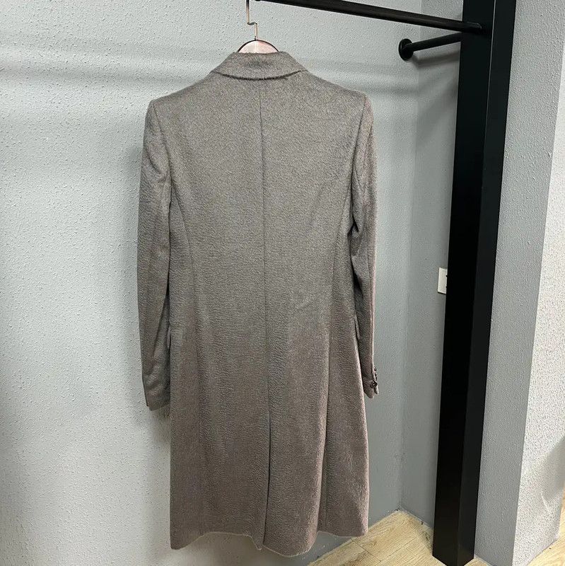 Maison Margiela Maison Margiela Gray Wool Alpaca Women's Coat 0089 Size XL / US 12-14 / IT 48-50 - 2 Thumbnail