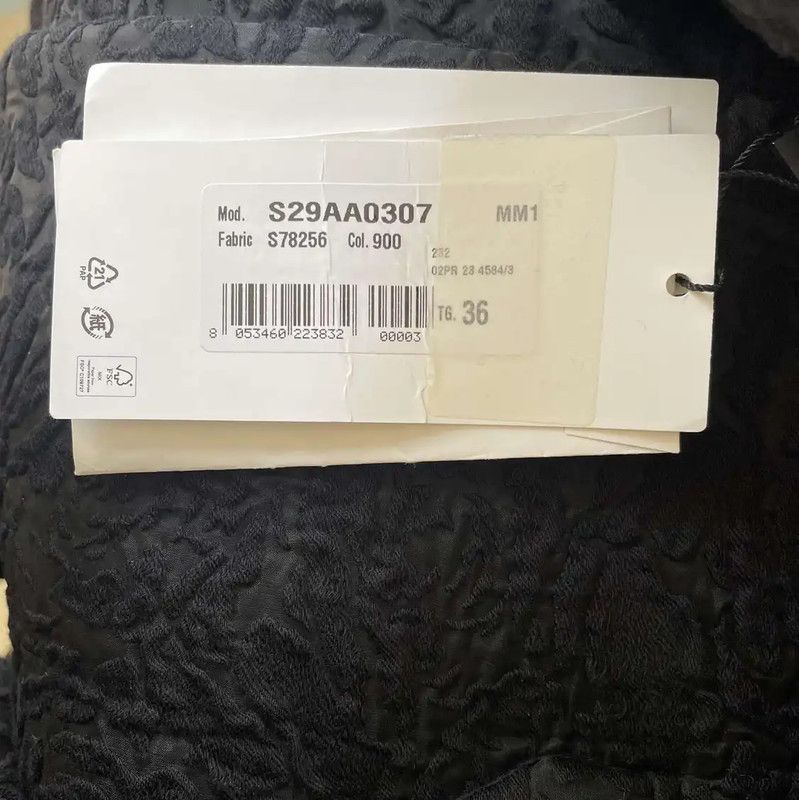 Maison Margiela Maison Margiela Black Polyester Women's Coat 0089 Size S / US 4 / IT 40 - 5 Thumbnail