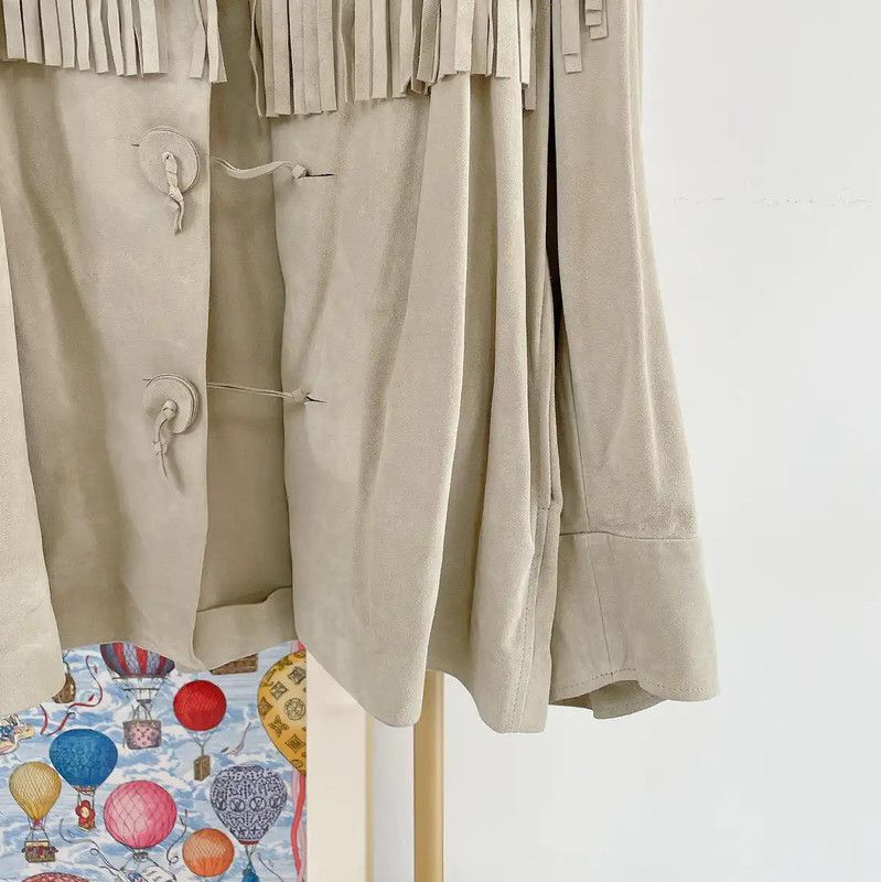 Maison Margiela Maison Margiela Beige Leather Jacket for Women 0089 Size S / US 4 / IT 40 - 4 Thumbnail