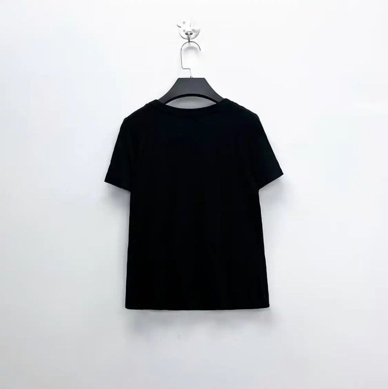 Versace Versace Black Short Sleeve Crop Top 0089 Size L / US 10 / IT 46 - 2 Thumbnail