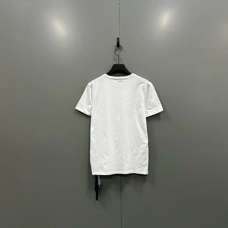 Versace Versace Summer White Short Sleeve T-Shirt 0089 Size L / US 10 / IT 46 - 3 Thumbnail